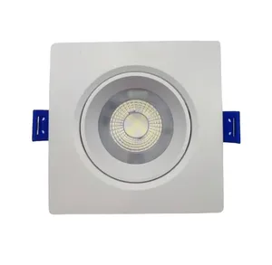 Lámpara Wellmax Spot Cuadrada 5W Led Samsung para Embutir 100 240V Diametro 9.5" 9.5 Luz Cálida 25.000 Horas